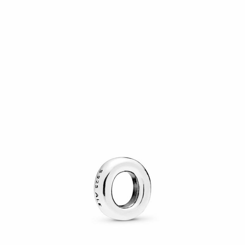 Pandora Letter O Petite Locket Charm Silver Egypt QJ2705349